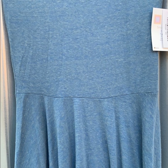 NWT Lularoe Blue Nicole Day Dress XS - Picture 6 of 9